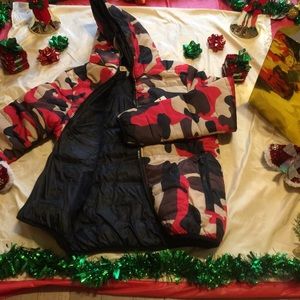 Red Camouflage Army Jacket
