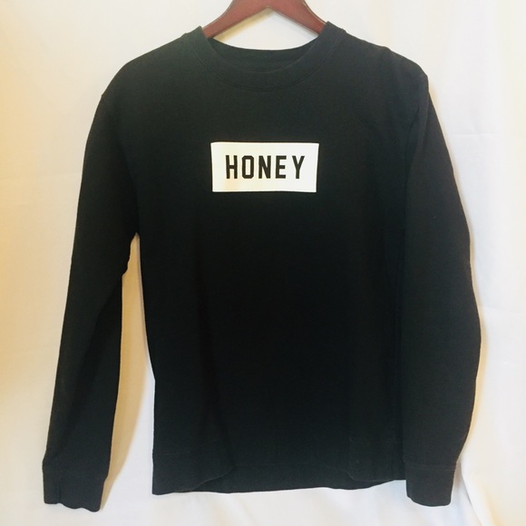 Honey Brand black crew neck - Picture 1 of 3