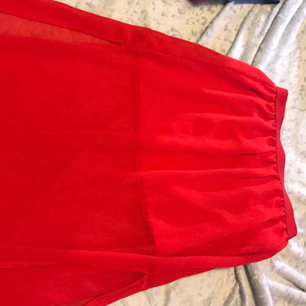 Red long shirt