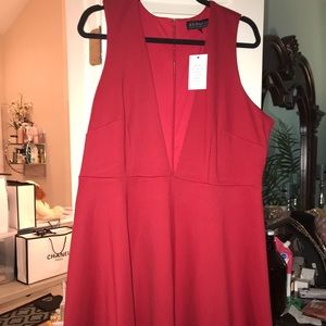 Rust color dress women’s size 18 NWT