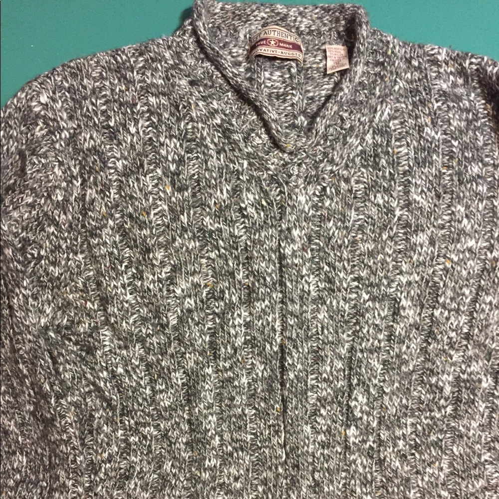 Knit v neck sweater