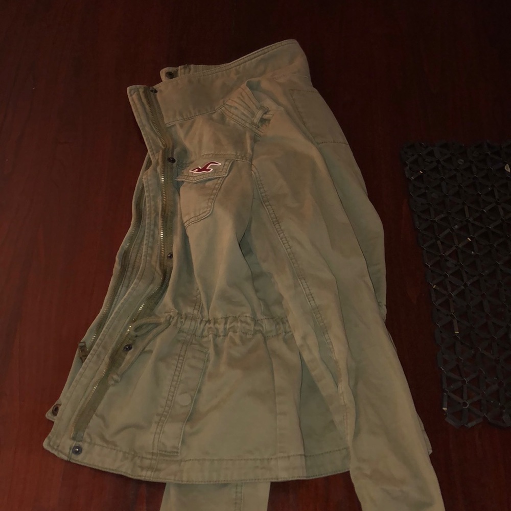 army green hollister jacket