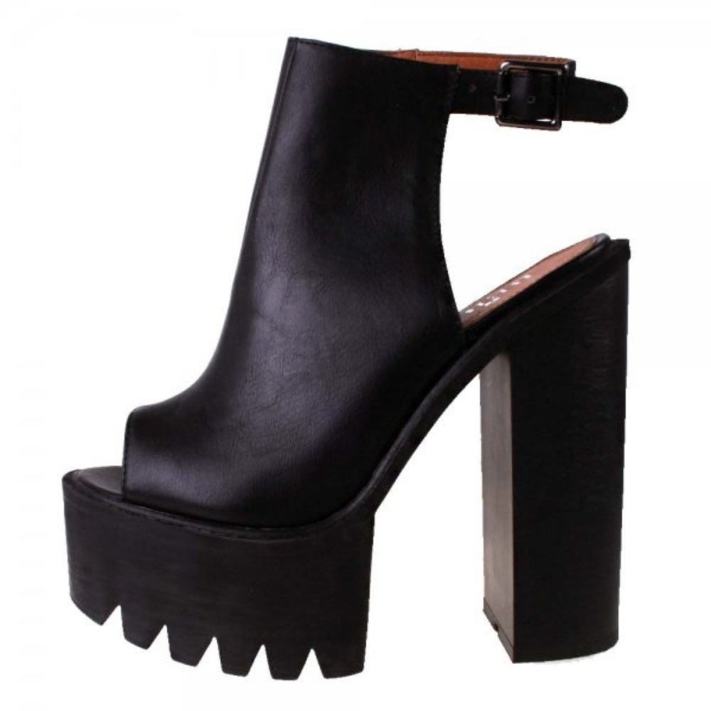 Platform Bebo peep toe ankle booty