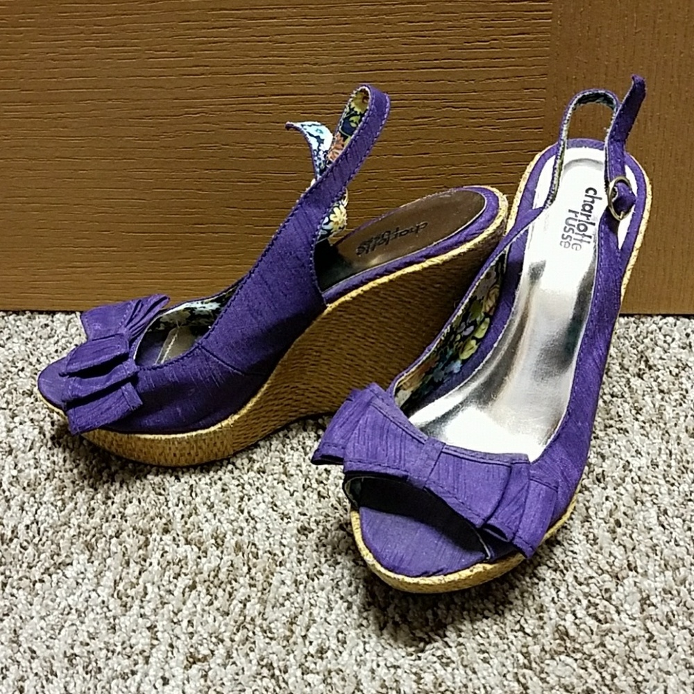 Charlotte Russe Purple Wedges
