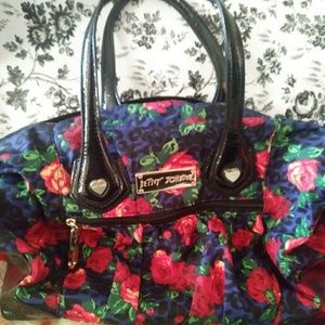 Betsey Johnson Rose Print Purse