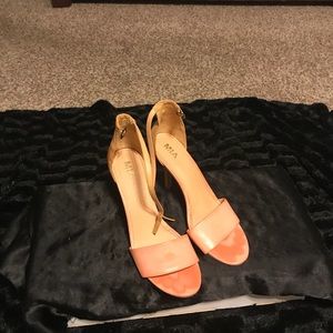 Casual Tan and Peach Heels