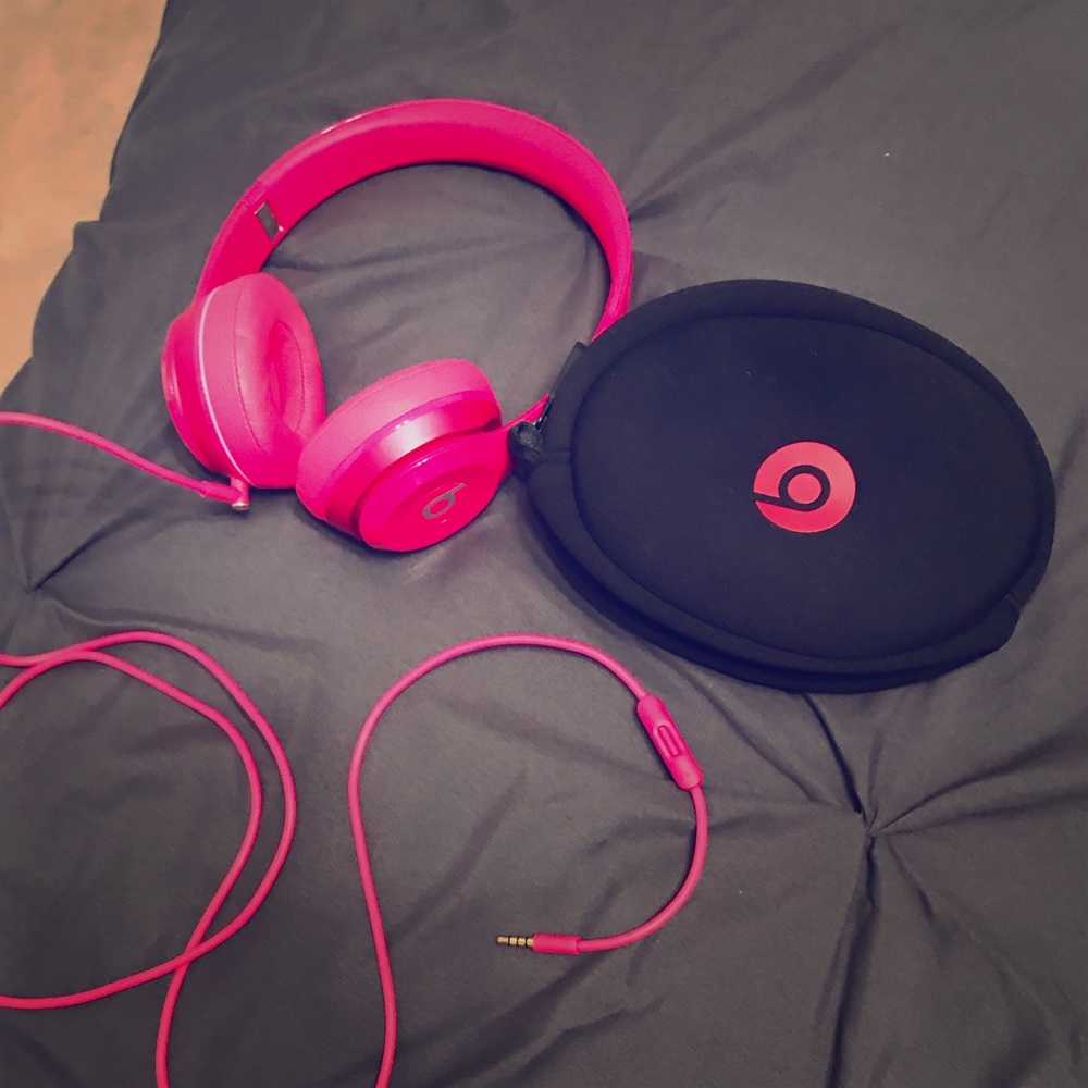 Pink Beats Headphones