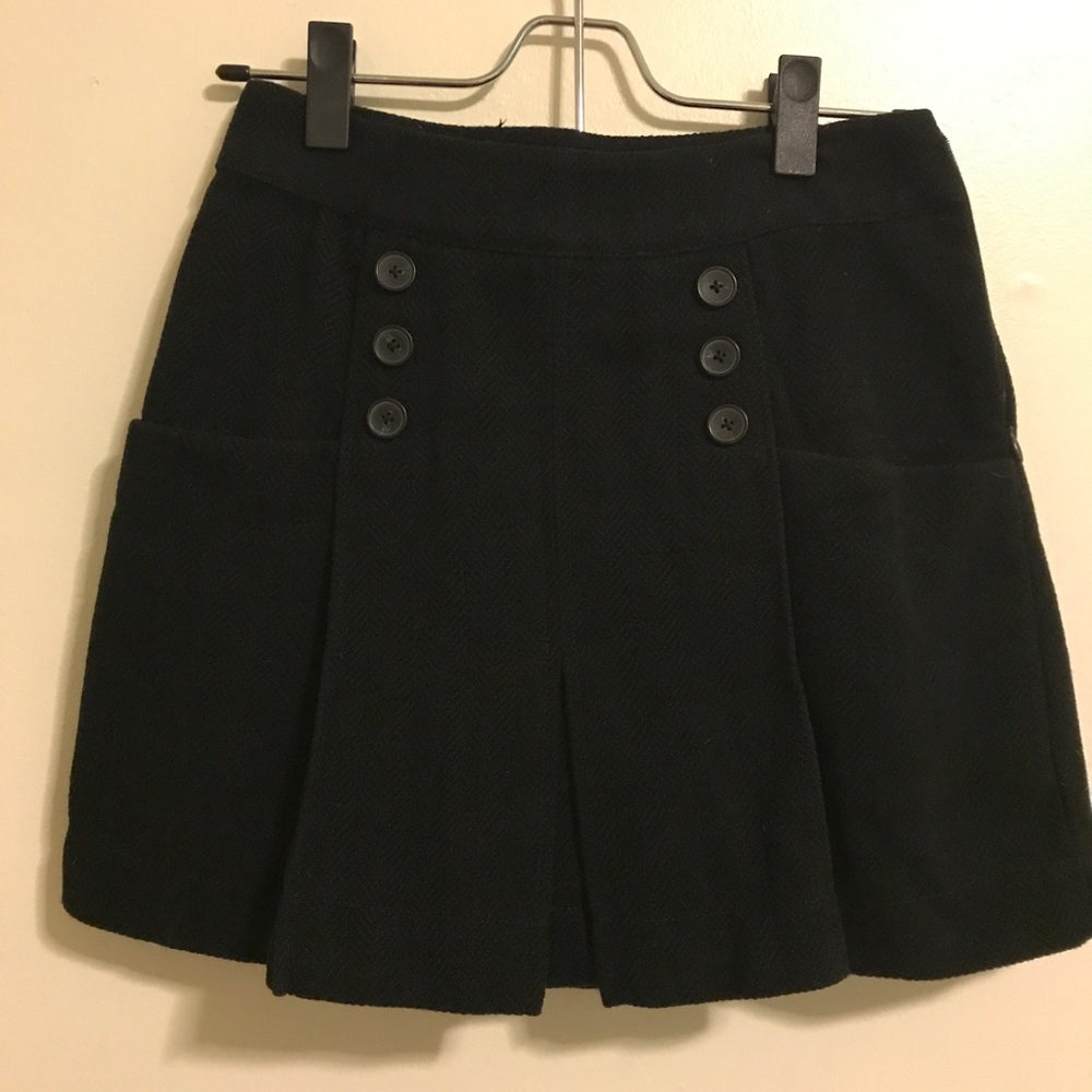 Free People Wool Button Miniskirt, Size 2
