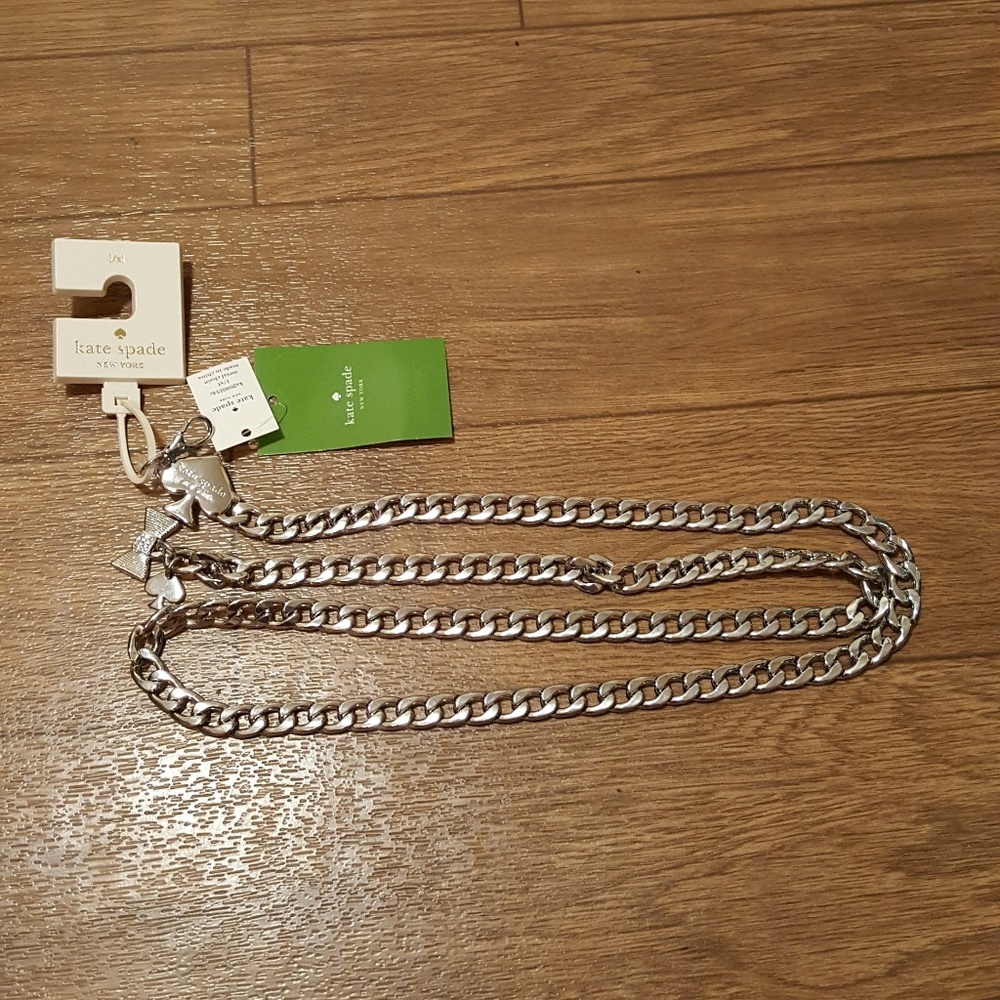 Kate Spade Chain Belt with Hanging Bow, L/XL