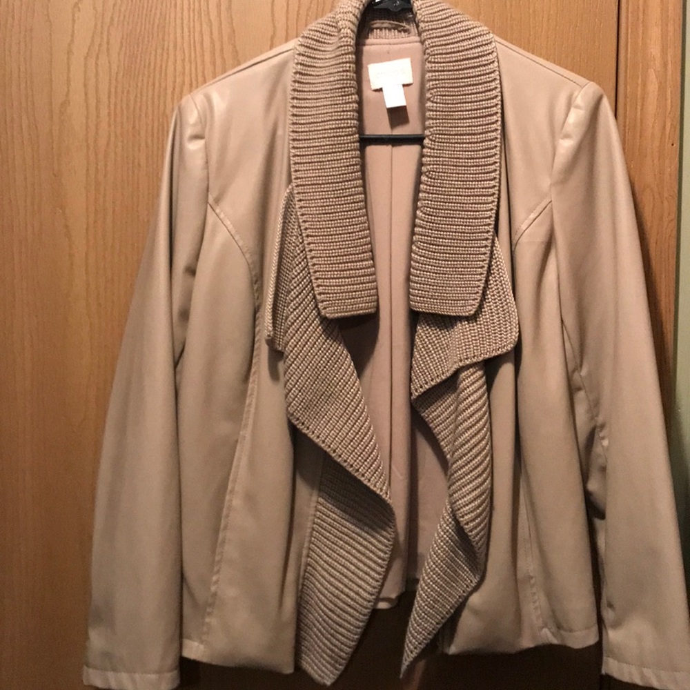 Chicos Faux Leather Jacket!