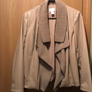 Chicos Faux Leather Jacket!