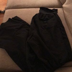 Black maternity dress pants