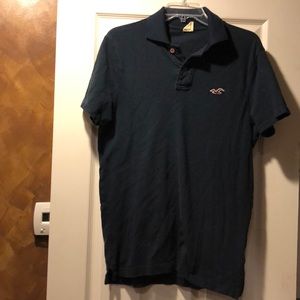 Hollister Blue polo- Medium
