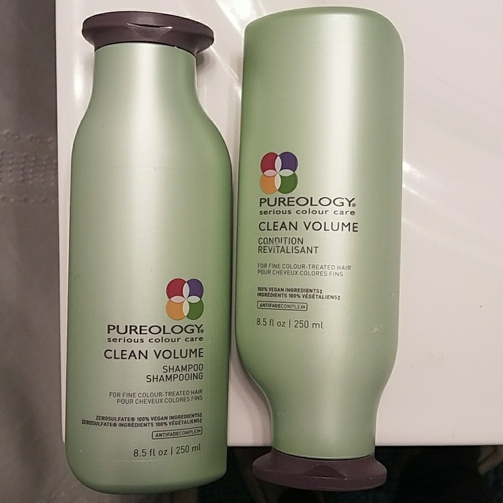 Purology Clean Volume shampoo and conditioner