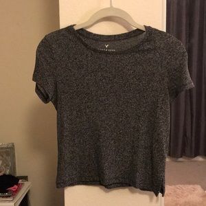 Black/Grey American Eagle Top