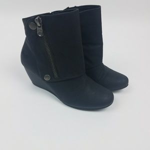 Blowfish Black Wedge Ankle boots