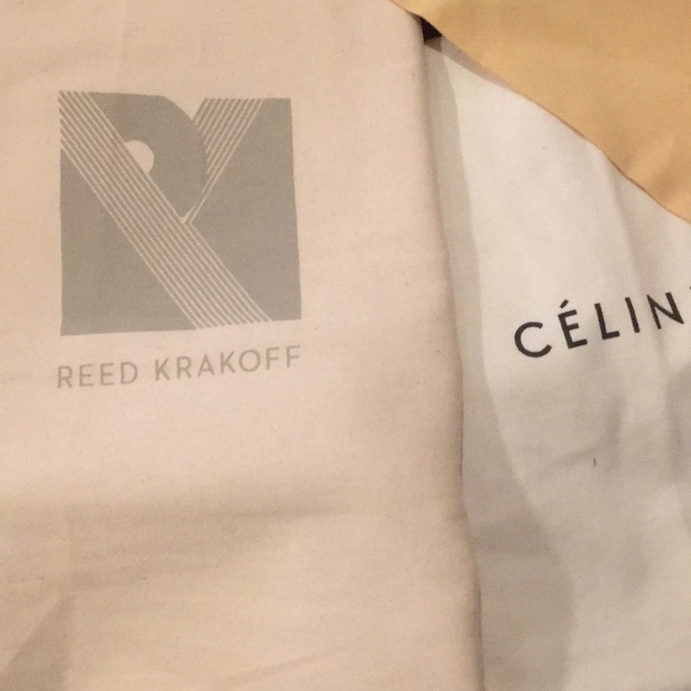 Reed Krakoff, Celine and Louis Vuitton dustbags