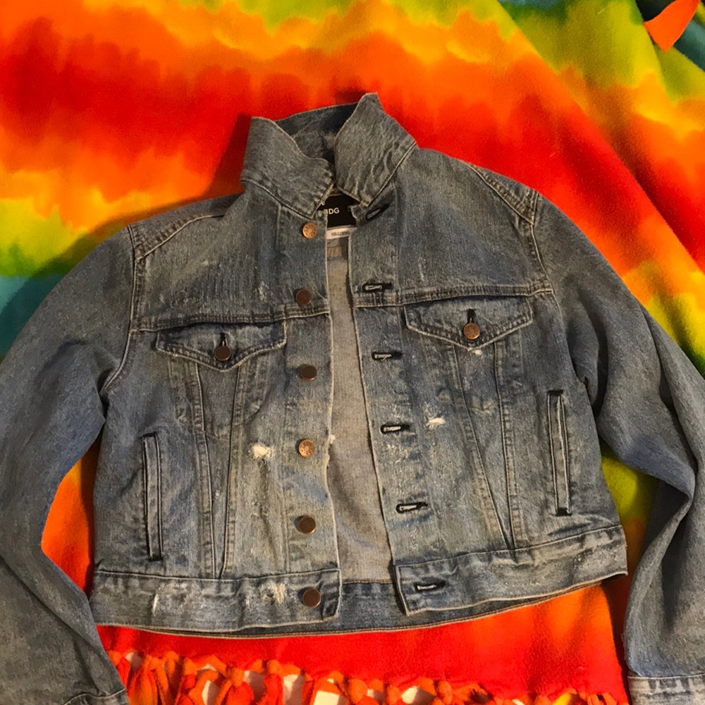 BDG Boyfriend Destroyed Denim Trucker Jacket