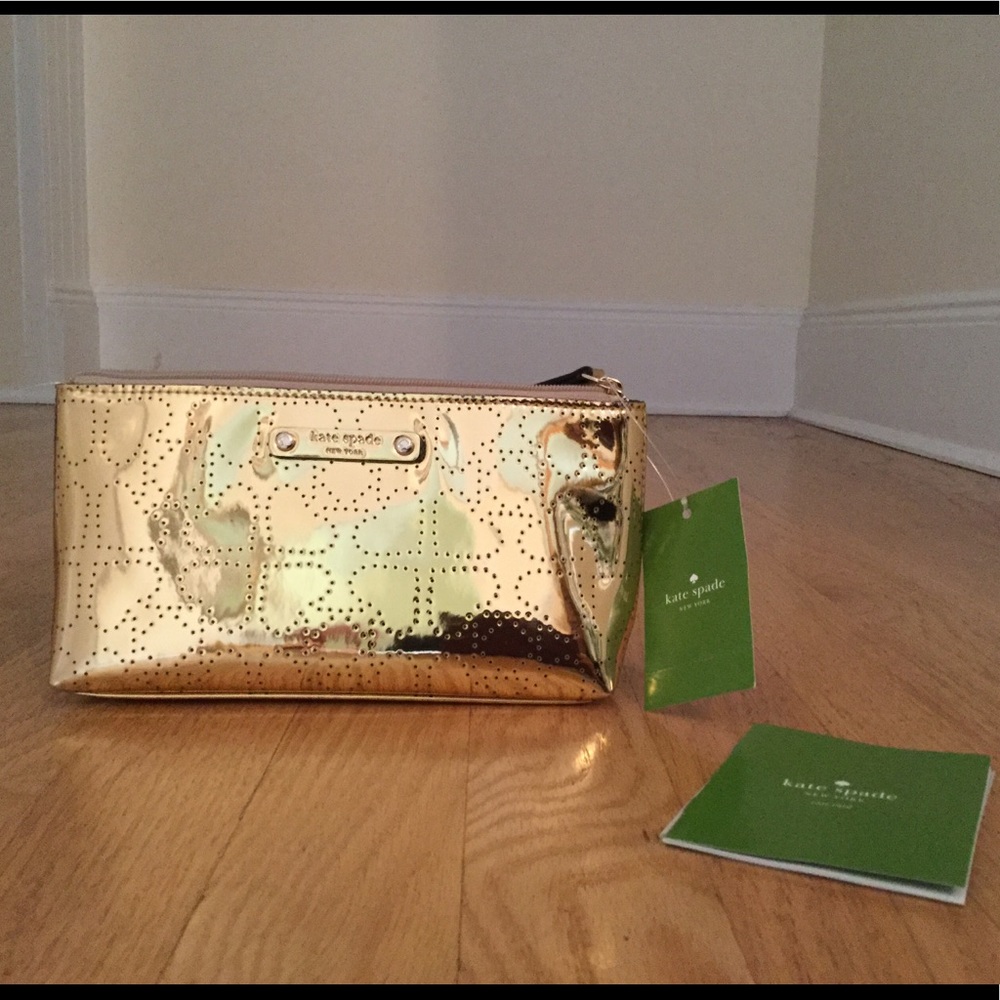 Kate Spade, NWT, Little Shiloh Gold Metro M’Up Bag - Picture 2 of 8