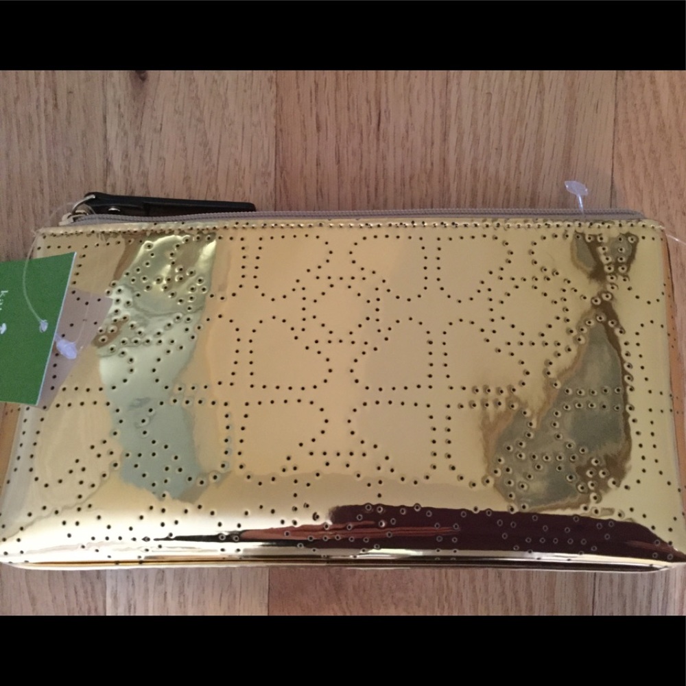 Kate Spade, NWT, Little Shiloh Gold Metro M’Up Bag - Picture 6 of 8