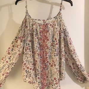 NWT open shoulder top