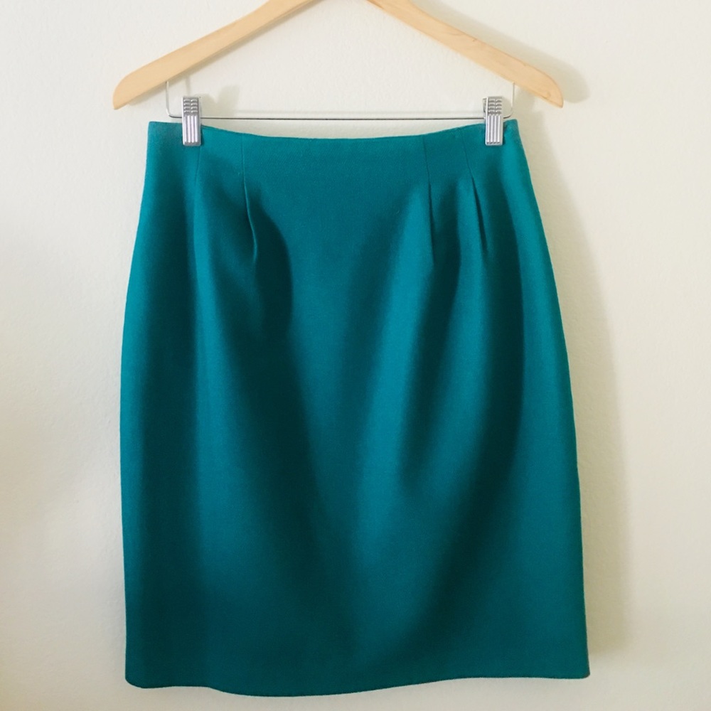 🎉HOST PICK🎉 Teal Wool Pencil Skirt