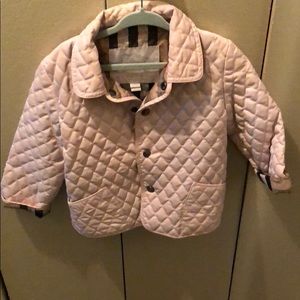 Toddler girls authentic Burberry jacket
