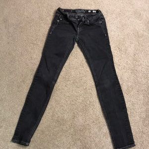 Miss Me Washed Black Skinny Jeans