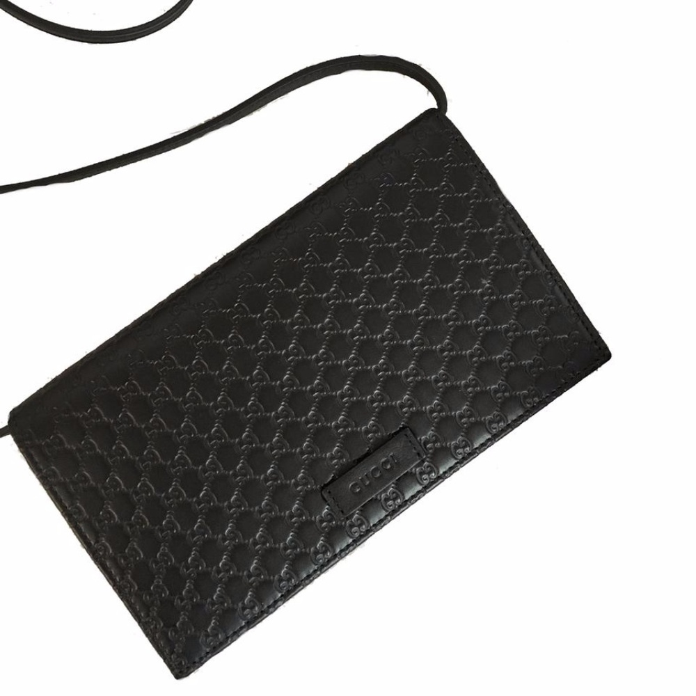 BRAND NEW Guccissima GG Leather Crossbody Wallet - Picture 7 of 8