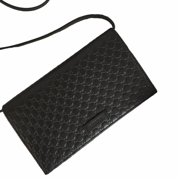 BRAND NEW Guccissima GG Leather Crossbody Wallet - Picture 7 of 8