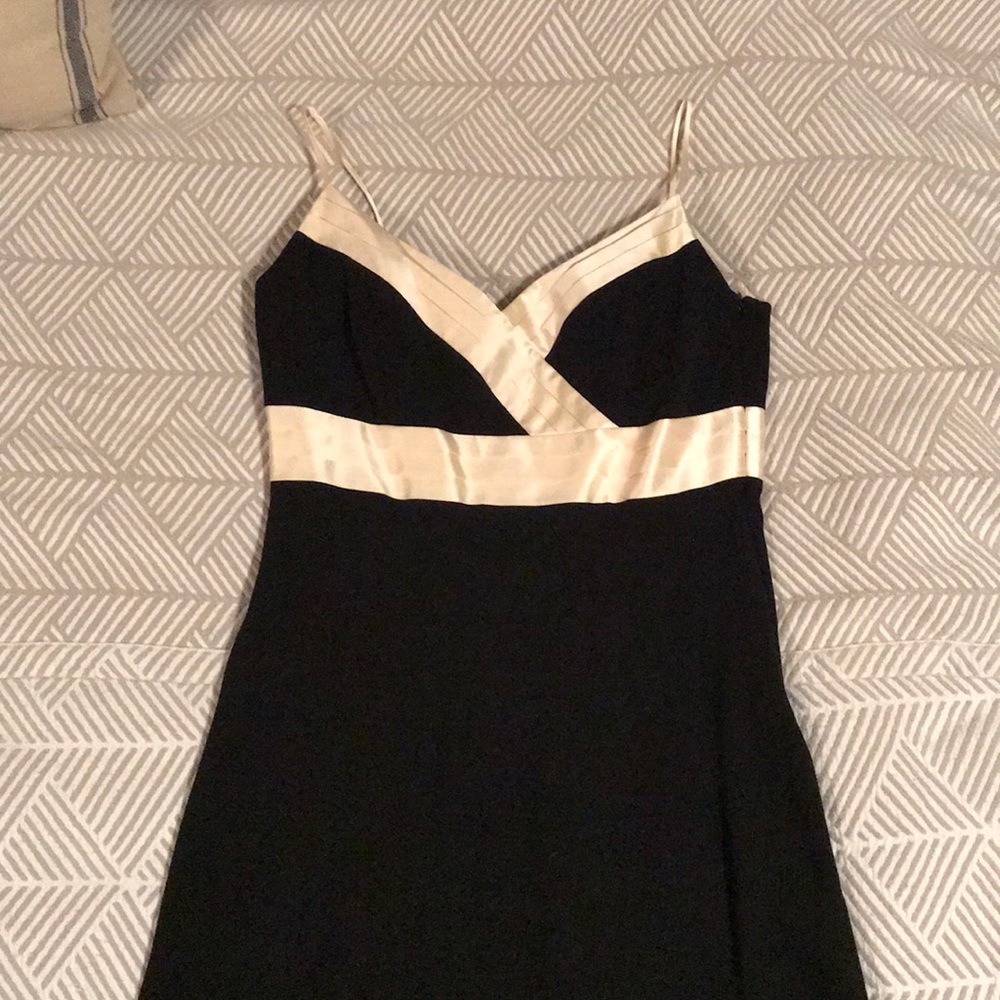 Ann Taylor black and ivory dress
