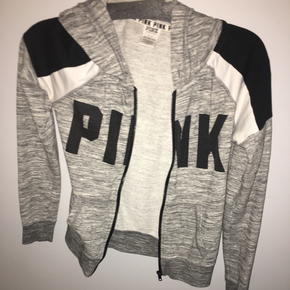 Gray zip up sweatshirt