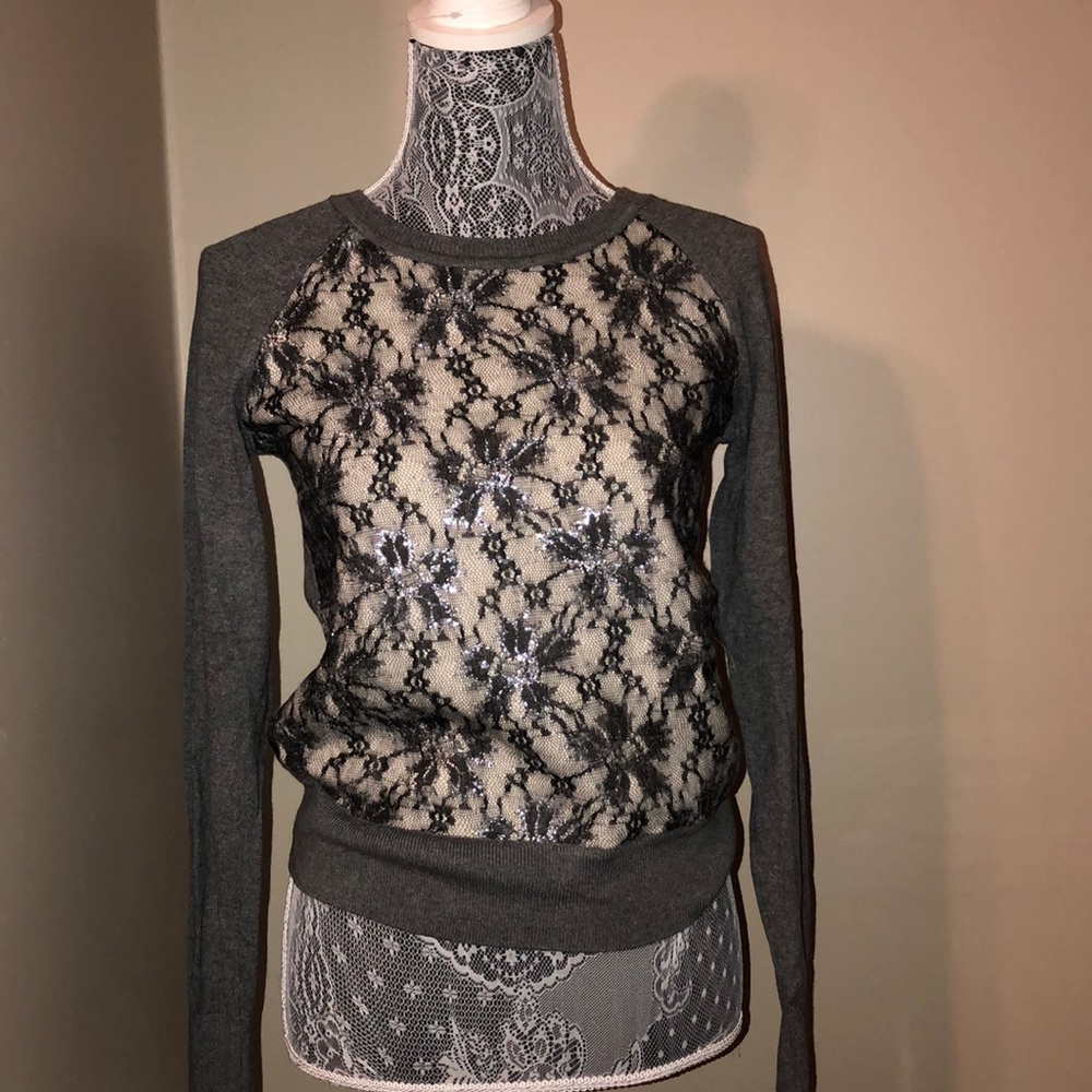 Lace loft sweater
