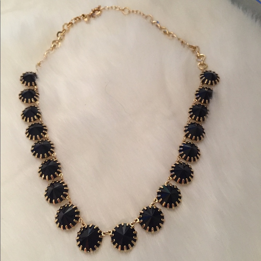 Navy blue and gold JCrew necklace