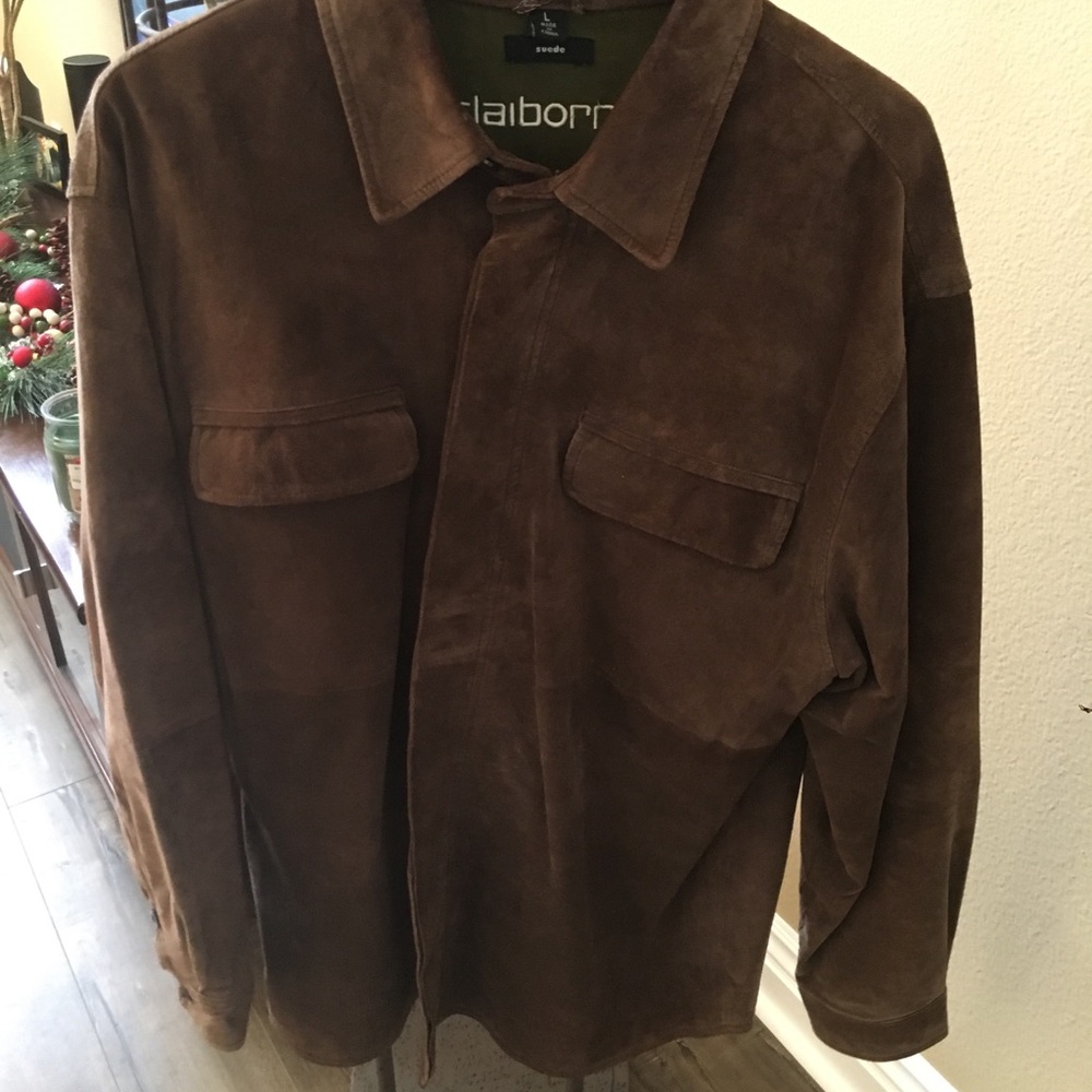 Men’s Choc Brown color suede Jacket
