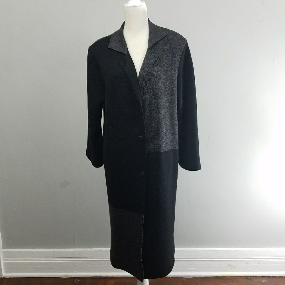 Vintage | Colorblocked long knit sweater