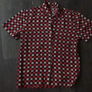 Vintage checkered blouse