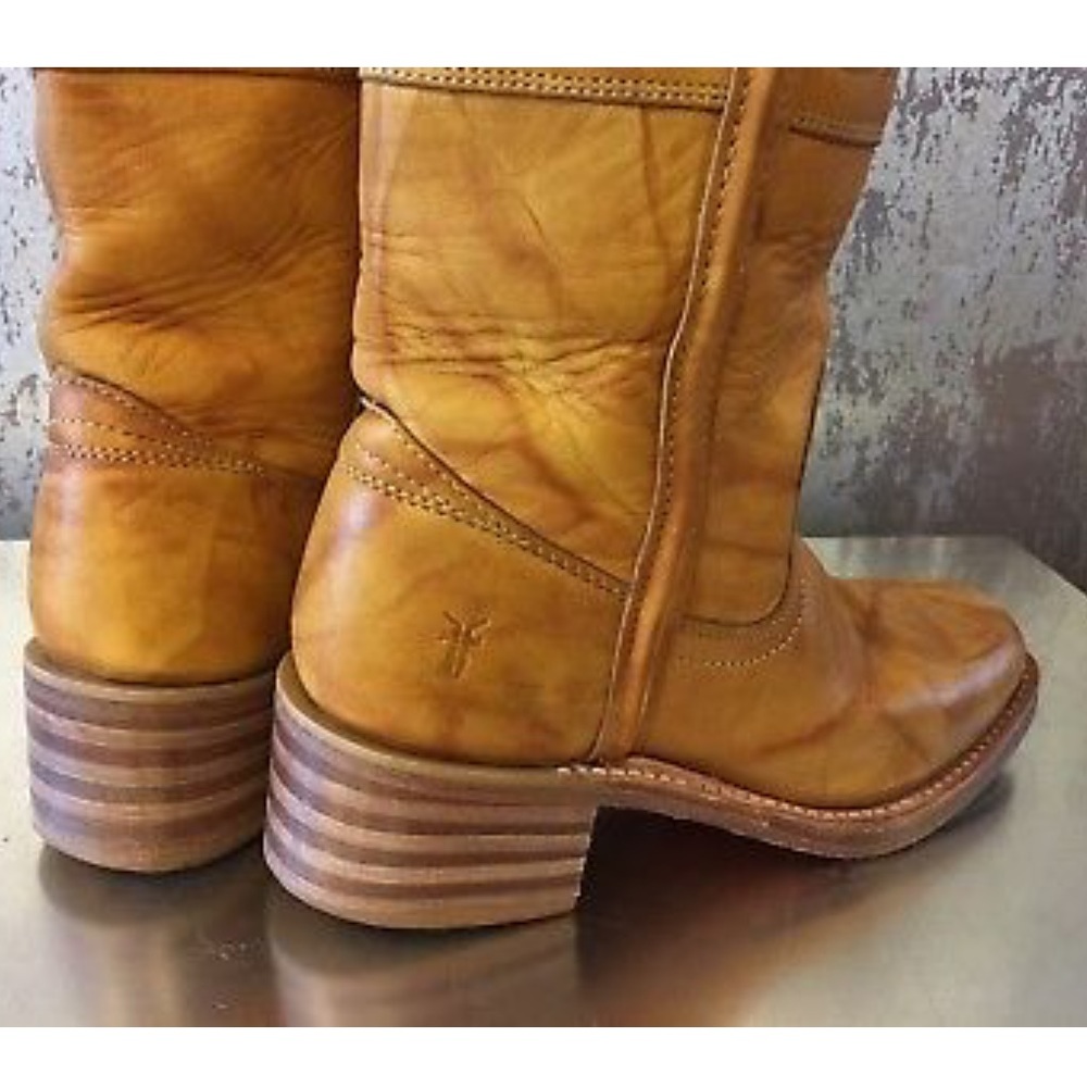 Frye Campus 14L Heritage Saddle Leather Boots 6.5B