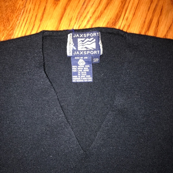 Men's 100% Merino wool black sweater vest