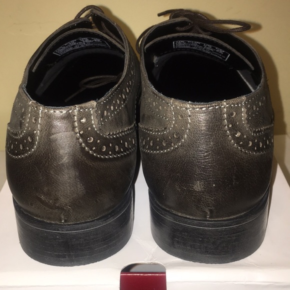 Hush Puppies men Zack wingtip Oxford grey leather main image 5