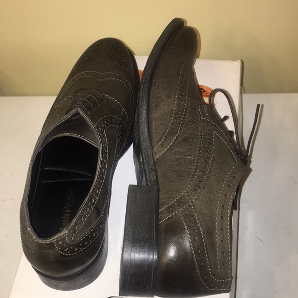 Hush Puppies men Zack wingtip Oxford grey leather main image 4