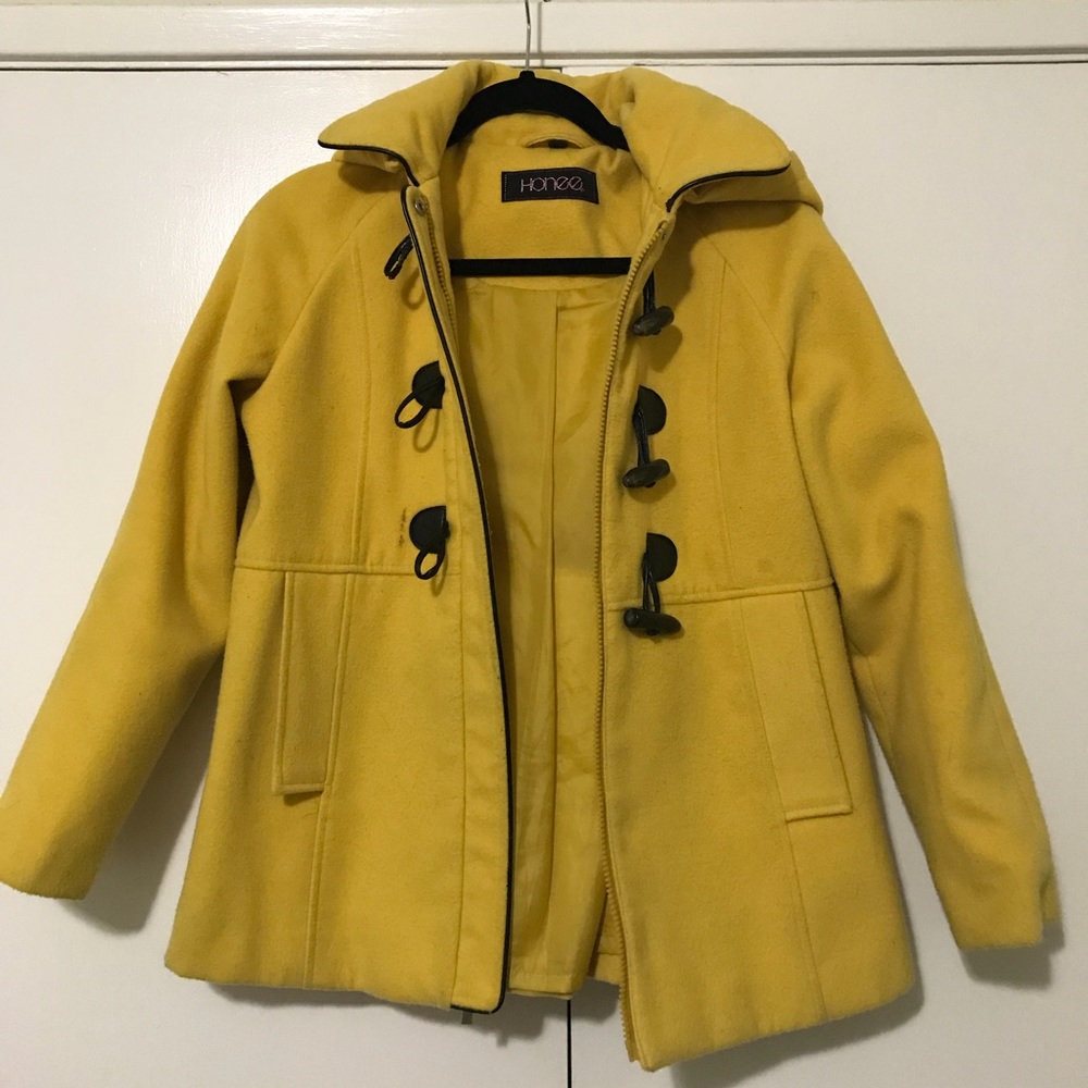 Girls yellow coat