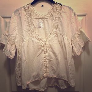 Vintage Swiss Dot Cotton Top