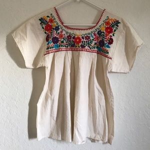 Mexican Embroidered Top