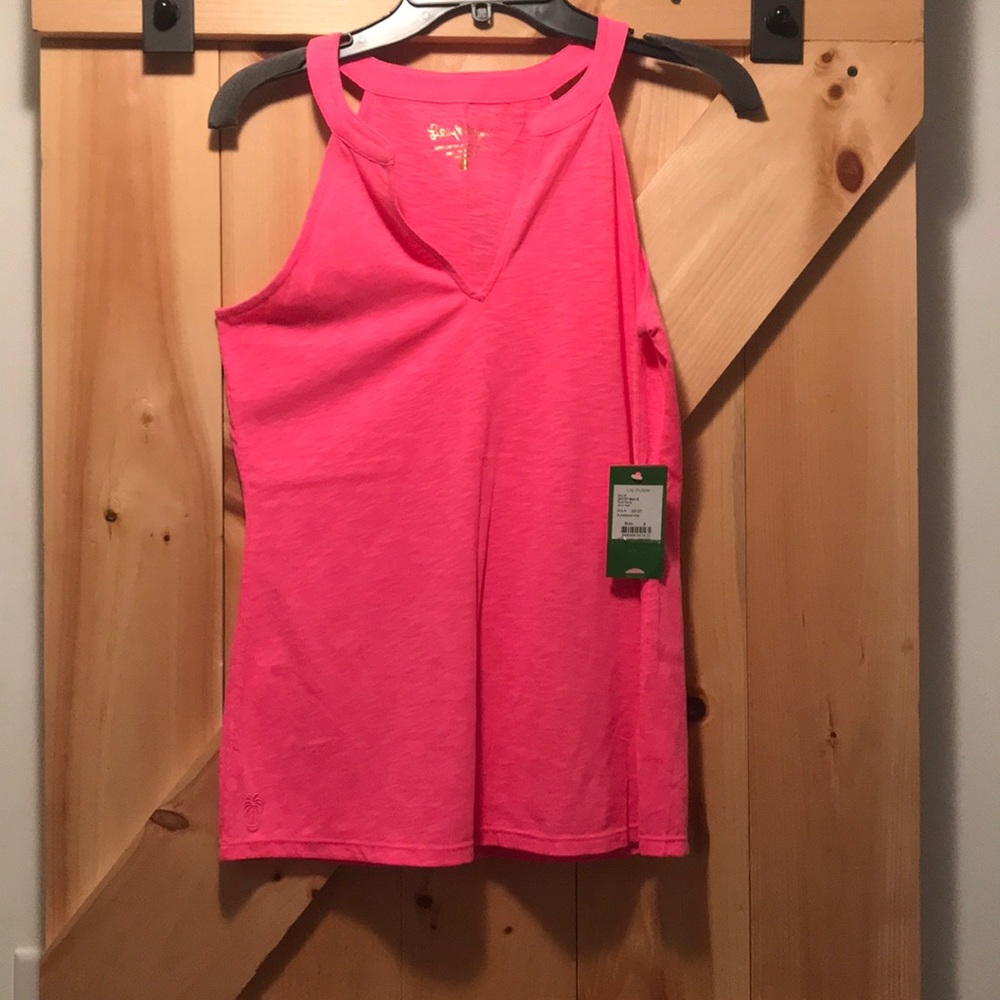 Lilly Pulitzer hot pink tank top