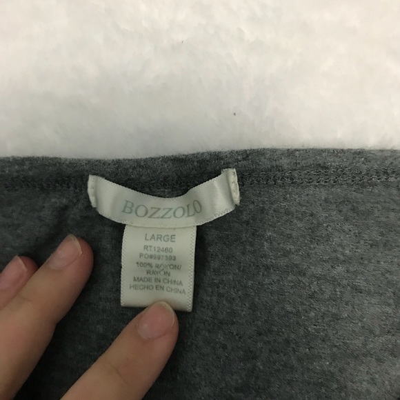 grey long sleeve crop top - Picture 5 of 5