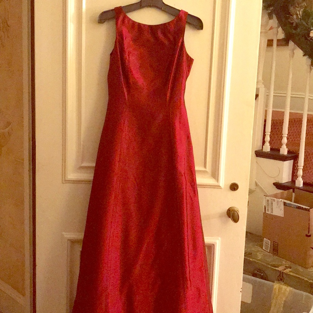 Ruby Red Fitted Gown - image 1