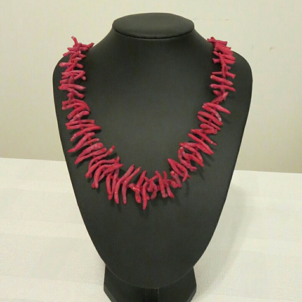 Handmade Red Coral Necklace