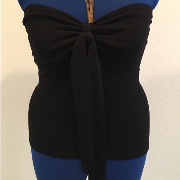 INC Strapless Sweater W/Tie Front Detail - Picture 2 of 4