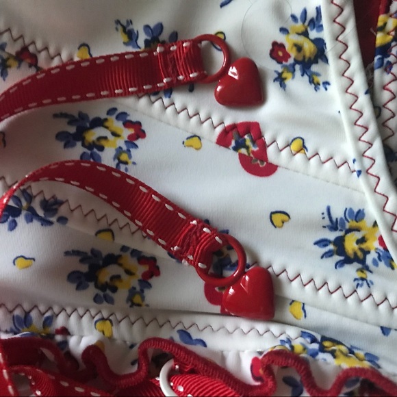 [betsey Johnson] SOLD🎉 NWT vintage corset swimtop - Picture 3 of 5